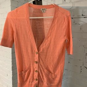 Mossimo Coral Cardigan